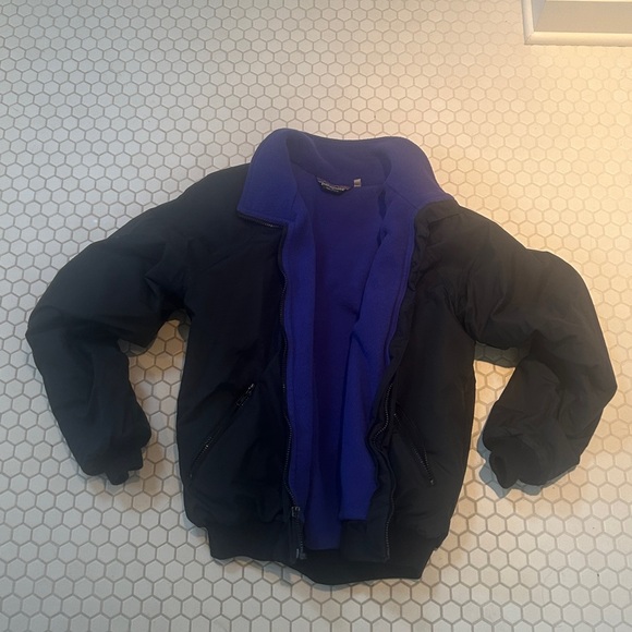 Patagonia Black Bomber Jacket with Purple fleece Lining. For snow, rain and cold - Picture 1 of 16